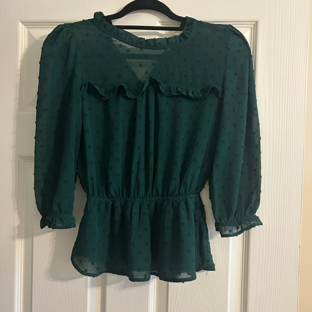 Elegant Green Women's Top